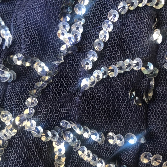 PISARRO NIGHTS Beaded V-neck Cocktail Dress - Picture 13 of 13